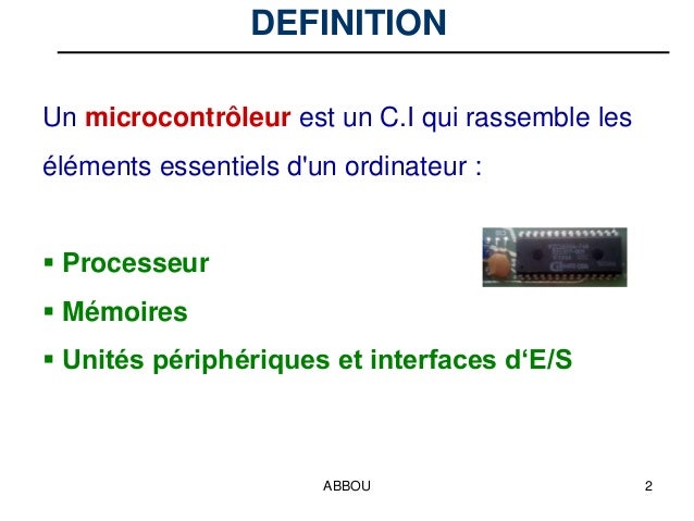COURS MICROCONTROLEUR 68HC11 PDF